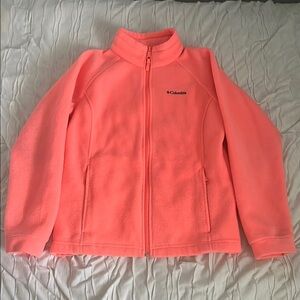Columbia Light Orange Fleece Jacket